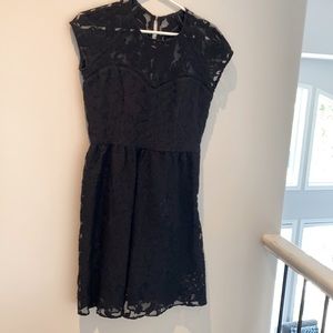 Black lace dress